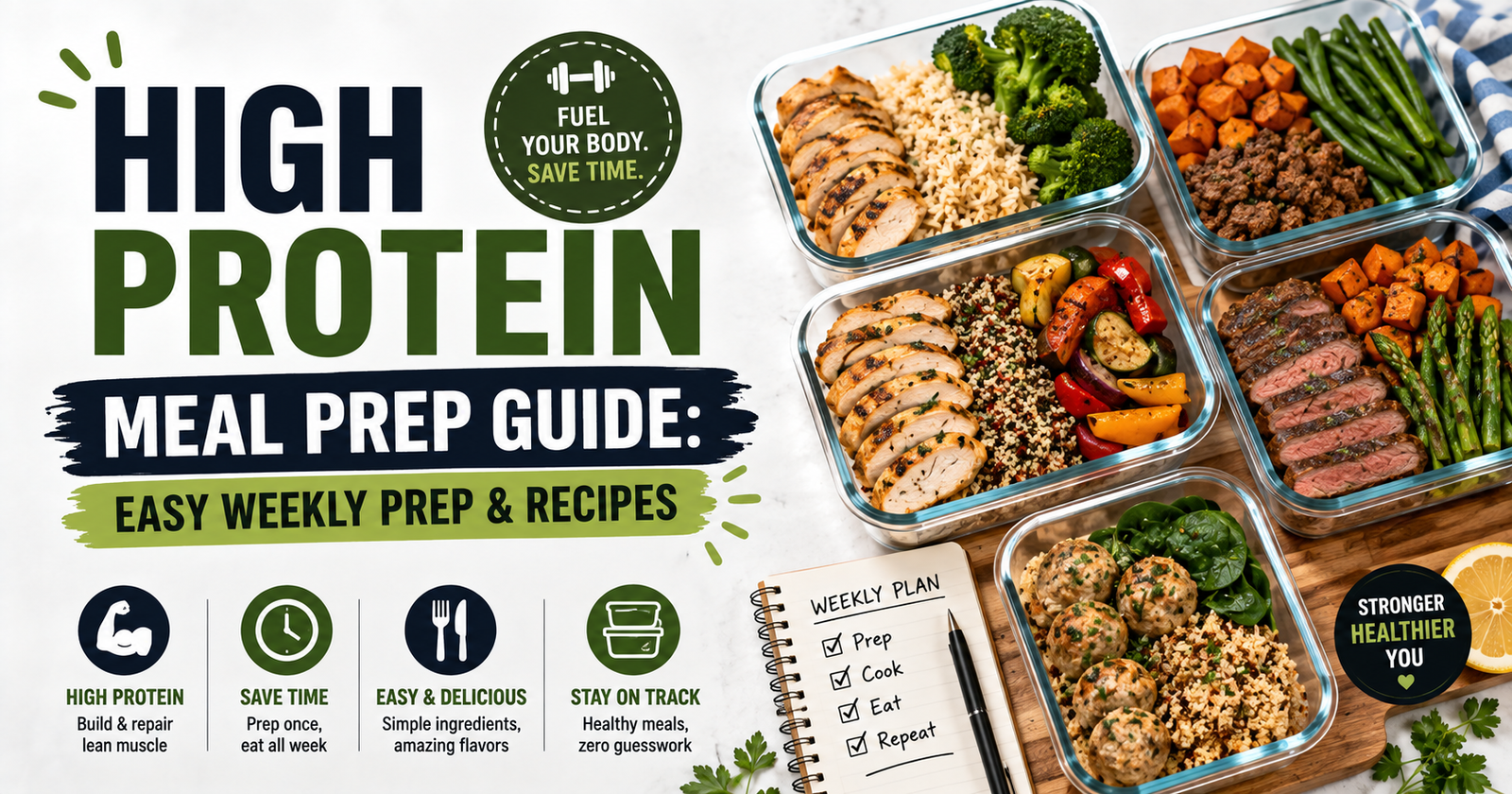 high protein meal prep