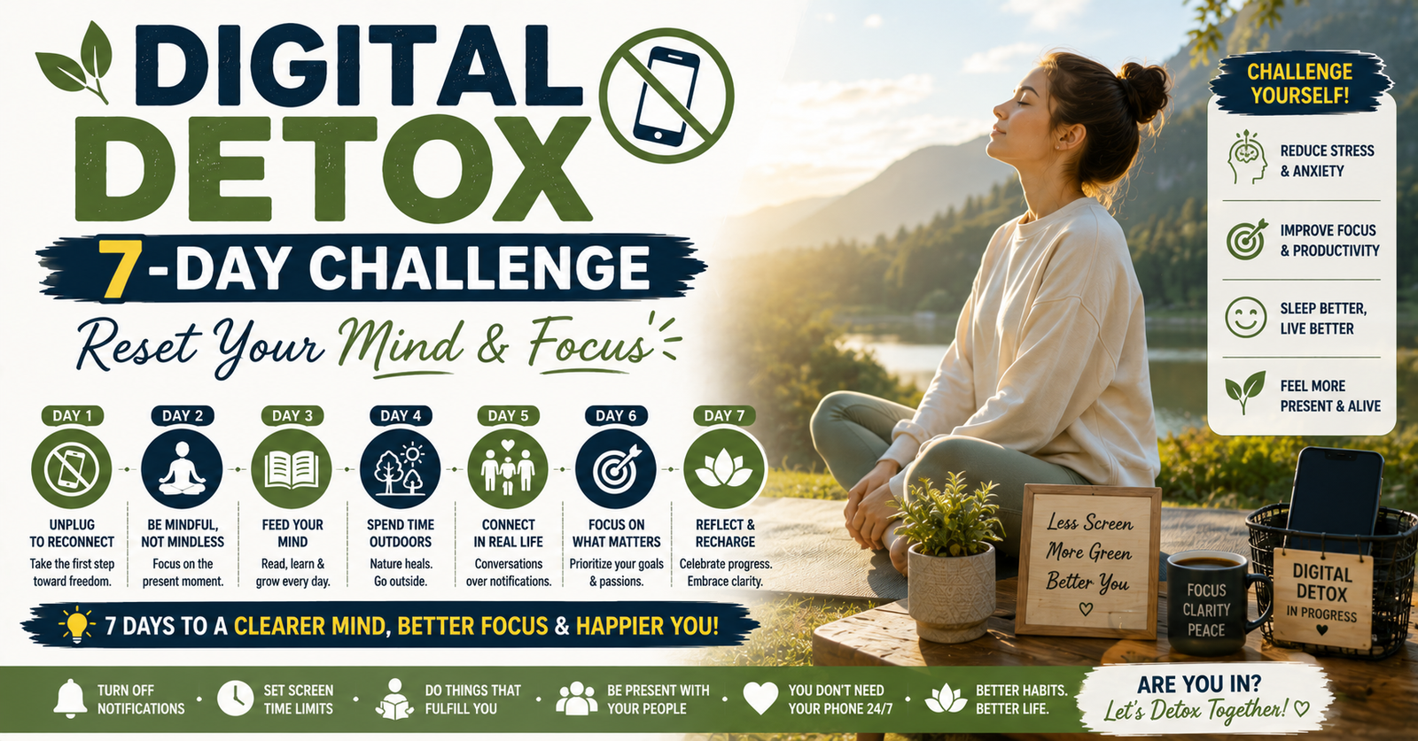 digital detox 7-day challenge