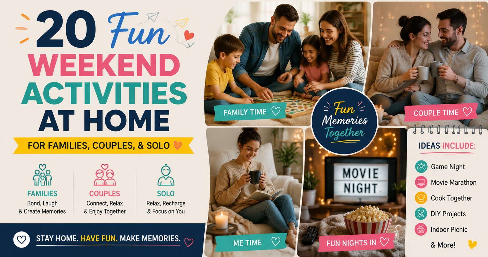 fun weekend activities at home