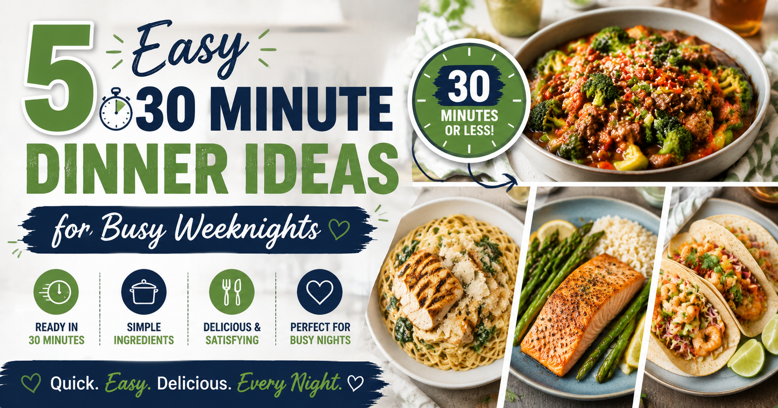 30 minute dinner ideas