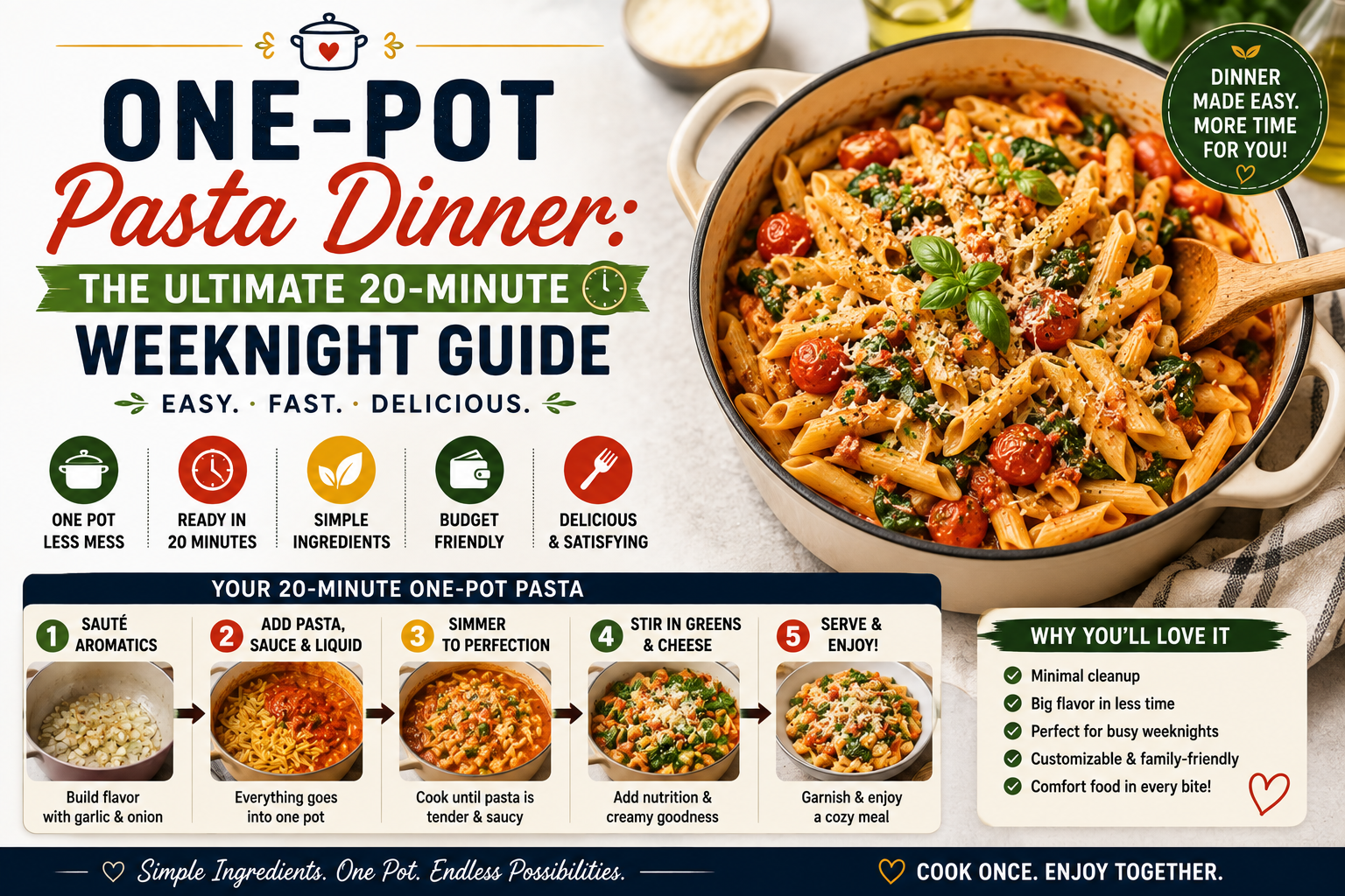 one-pot pasta dinner