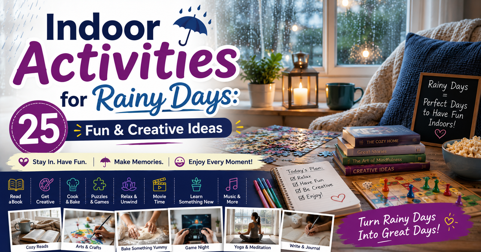 indoor activities for rainy days