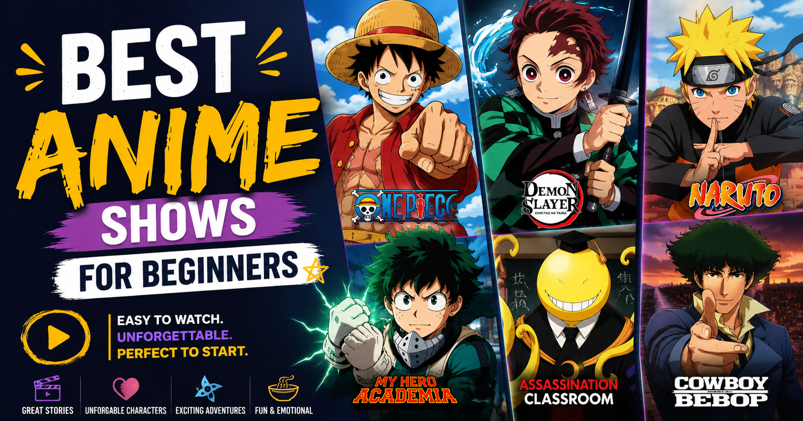 best anime shows for beginners