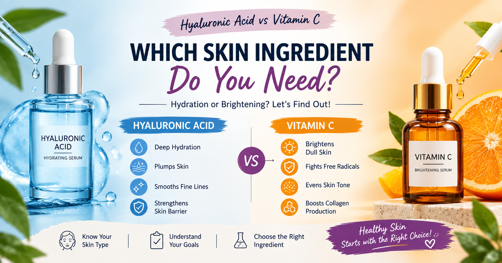 Hyaluronic Acid vs Vitamin C
