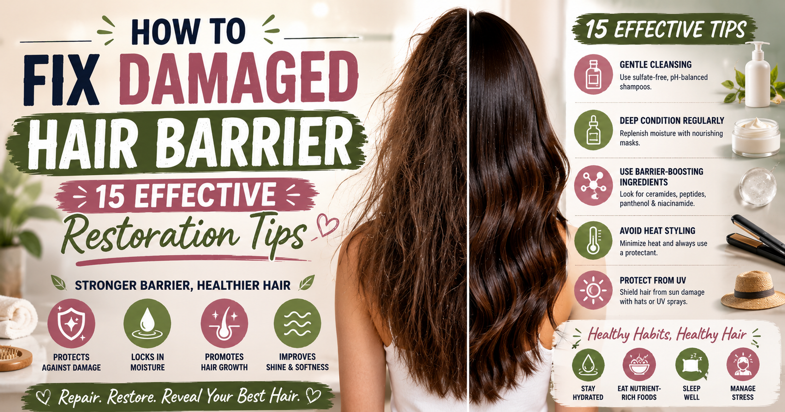 how to fix damaged hair barrier